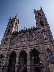 Fototapeta na wymiar Notre-Dame Basilica in Montreal, Canada
