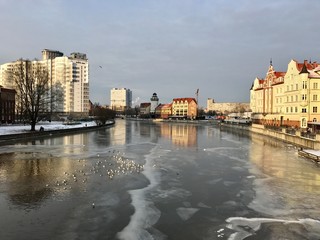 Obraz premium Kaliningrad, Russia in winter
