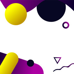 Minimal geometric background. Gradient shapes composition. Eps10 vector