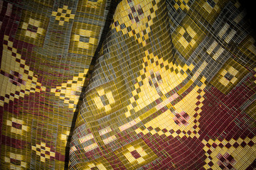 Morrocan fabric seen in village in Atlas Mountains