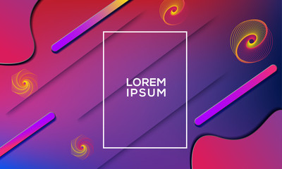 Liquid color background design. Fluid gradient shapes composition.