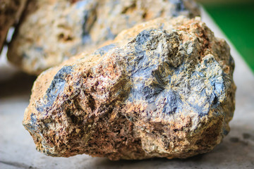 Stibnite specimen from mining and quarrying industries. Stibnite is a sulfide mineral with the...