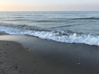 waves on the beach
