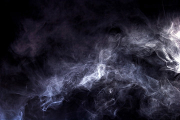smoke on black background
