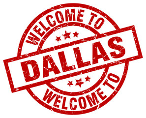 welcome to Dallas red stamp