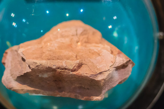 Shale mineral stone specimen from mining and quarrying industries. Shale is a fine-grained, clastic sedimentary rock composed of mud that is a mix of flakes of clay minerals.