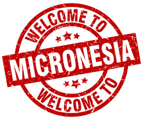 welcome to Micronesia red stamp