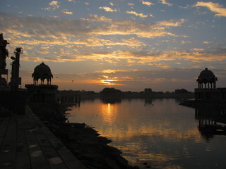 Inde Rajasthan sunset temple