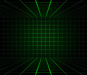 futuristic room illustration