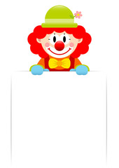 Clown Rote Haare Schild