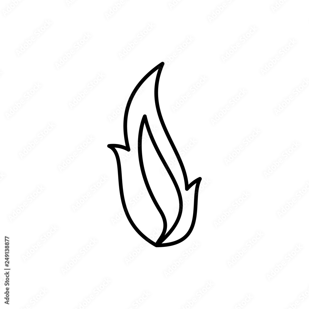 Poster fire, flame icon. element of fire for mobile concept and web apps icon. thin line icon for website d