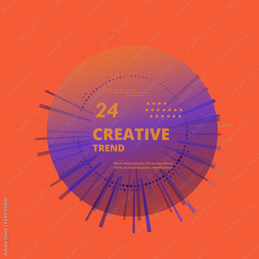 Poster abstract vortex circle and lines background