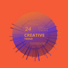 Abstract vortex circle and lines background