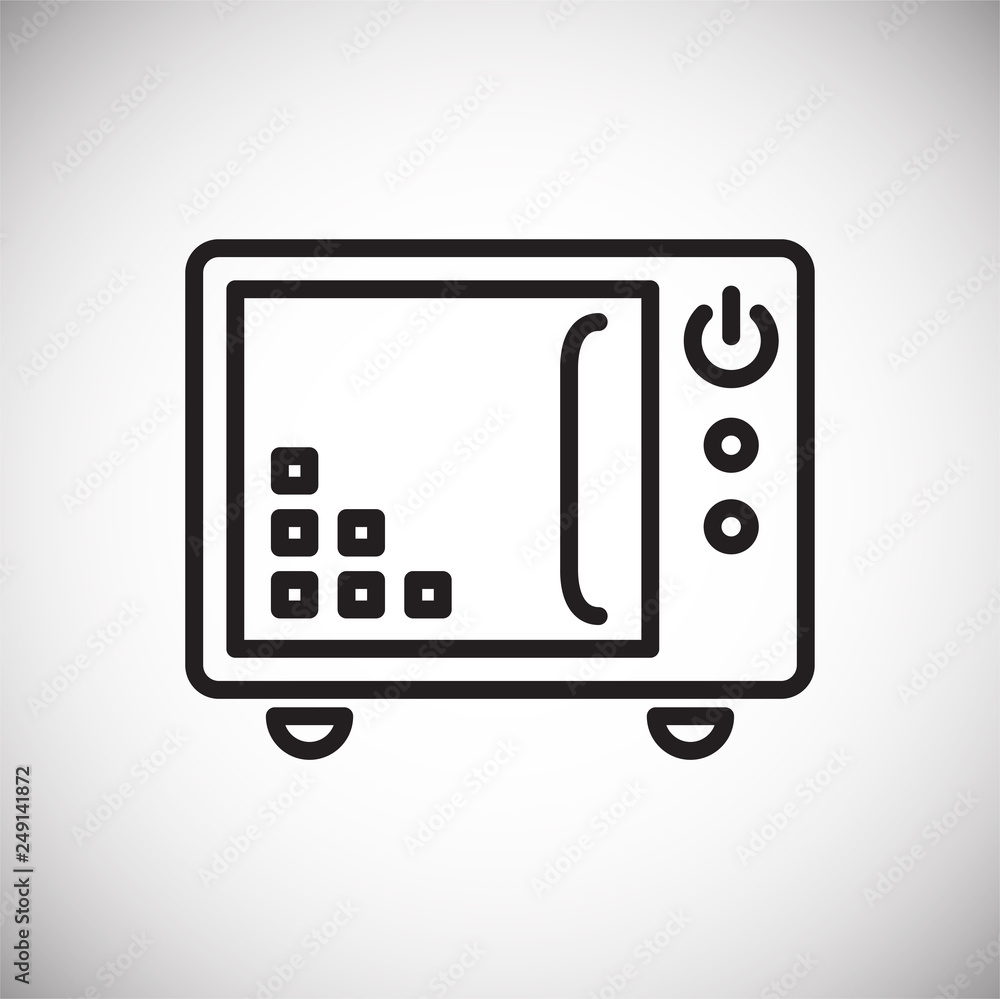 Poster cooker line icon on white background for graphic and web design, modern simple vector sign. internet