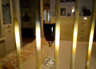 glass of red wine