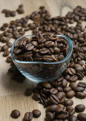 coffee beans in a cup