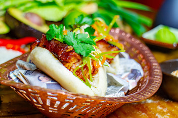 tacco bacon, taco street food restaurant