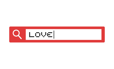 searching love icon
