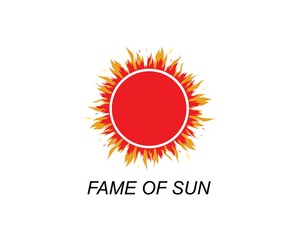 sun ilustration logo vector icon template