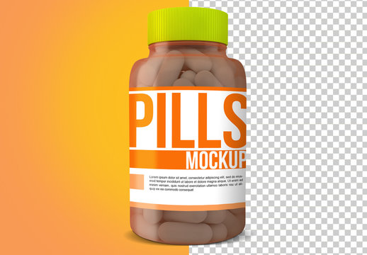 Pill Bottle Mockup