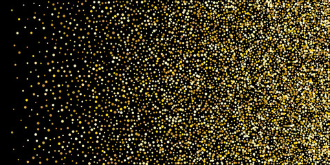 Golden glitter confetti