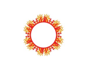 sun ilustration logo vector icon template