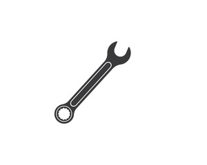 wrench icon vector of automotive service illustration
