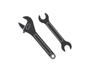 wrench icon vector of automotive service illustration