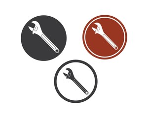 wrench icon vector of automotive service illustration