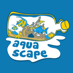 Aqua Scape Bottle Sea