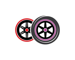 tire illustration vector template