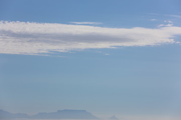Cloud over table mountain