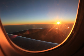 sunset plane