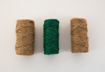 cotton swabs on white background