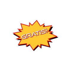 Gratis icon, Gratis sign