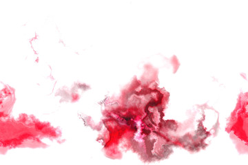 Abstract Digital watercolor. Modern and contemporary artwork. cherry blossom