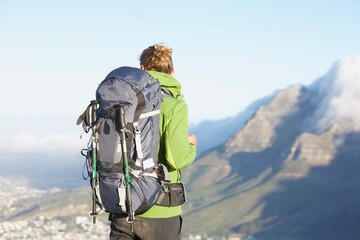 hiker on the lionshead