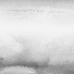 Silver with gray ink and watercolor textures on white paper background. Paint leaks and ombre effects. Hand painted abstract image.