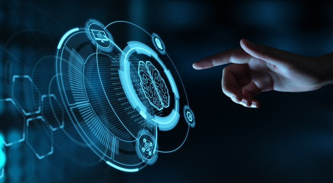 Artificial intelligence Machine Learning Business Internet Technology Concept