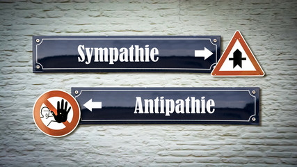 Schild 405 - Sympathie