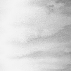 Silver with gray ink and watercolor textures on white paper background. Paint leaks and ombre effects. Hand painted abstract image.