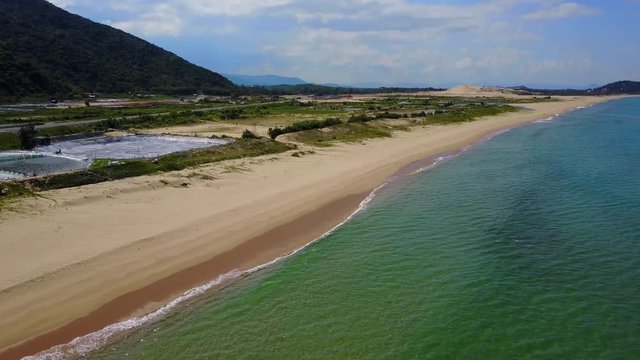 Amazing long beach on Asia's Coast - There is a big Sand Dune at the back - Paradise