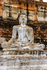 Fototapeta premium Wat Yai Chai Mongkhon Temple in Ayutthaya, Thailand
