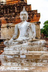 Fototapeta premium Wat Yai Chai Mongkhon Temple in Ayutthaya, Thailand