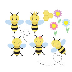 Obraz premium Honeybee clip art