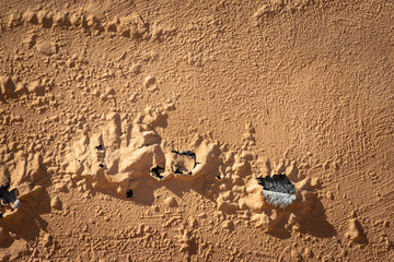 Paint peeling off wall