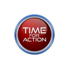 Time for Action icon, sign or button