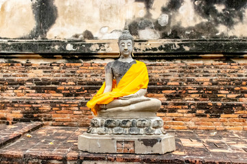 Wat Yai Chai Mongkhon Temple in Ayutthaya, Thailand