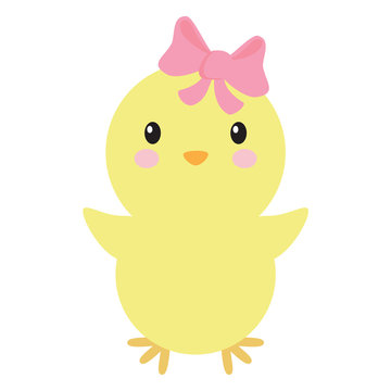 Easter chicken illustration image