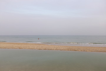 Sea beach.